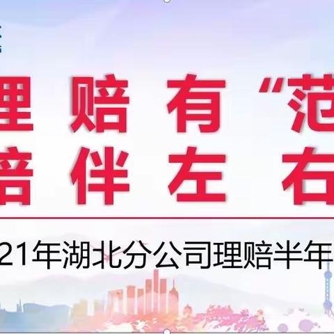 理赔有“范” 陪伴左右—﻿2021年湖北分公司理赔半年报