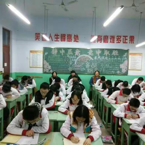 树一中学东校区九年级教学生活中的感动瞬间
