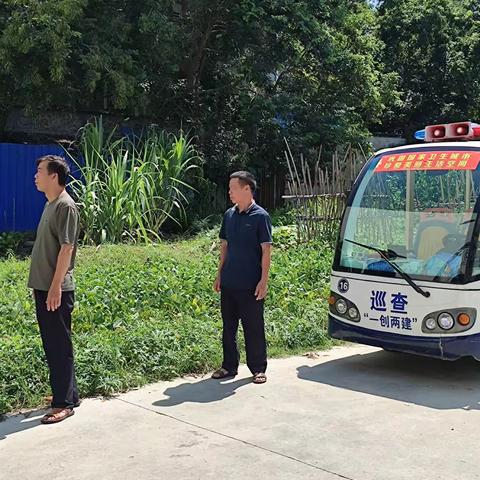 儋州市那大镇清平村委会开展秸秆禁烧巡查工作