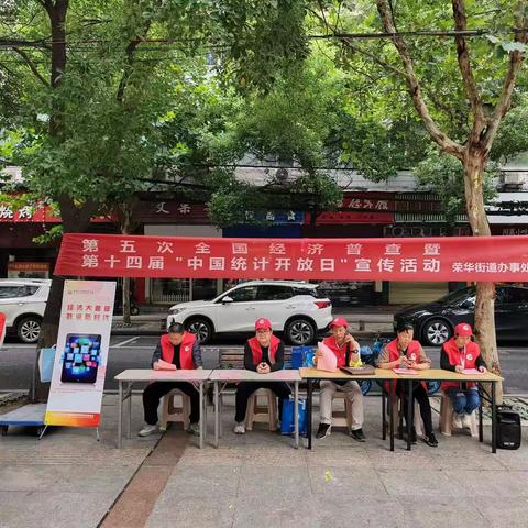 硚口区各街道开展第十四届统计开放日宣传活动