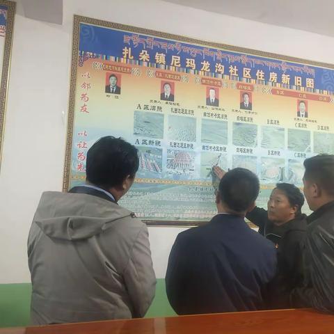 县委常委，县委组织部部长孔庆明等领导莅临扎朵镇尼玛龙沟社区视察指导工作。