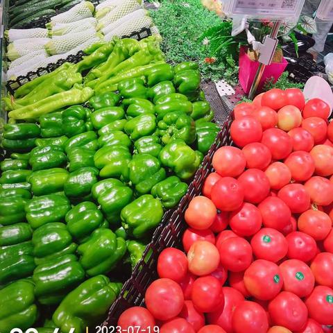 洲际花园店7月19日生鲜陈列