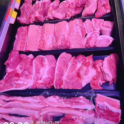 洲际花园店7.21日生鲜陈列