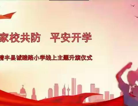 清丰县诚睦路小学举行“家校共防 平安开学”主题升国旗仪式