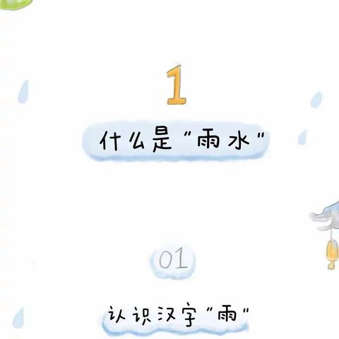 【龙泉中心园•节气】今日“雨水” | 一张图让孩子了解节气雨水