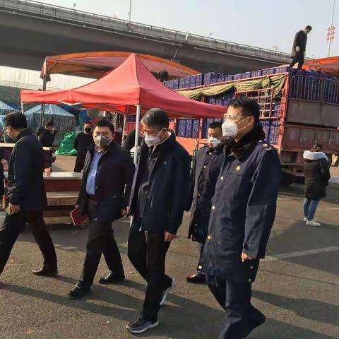 蔺建文副主任督导检查雨润市场疫情防控工作