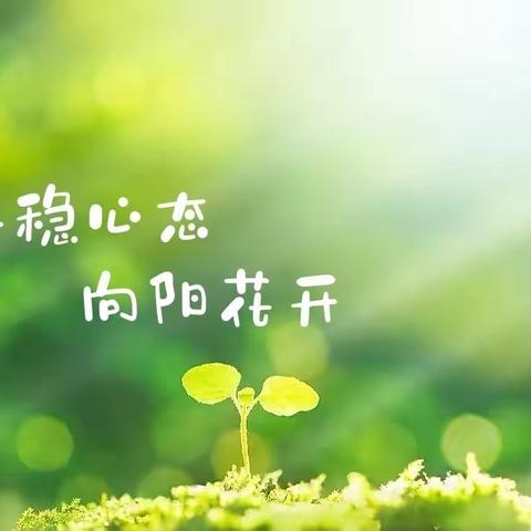 平稳心态 向阳花开———齐齐哈尔市第二十一中学校初三考前心理辅导