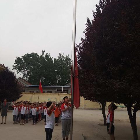 成武县开发区刘庄小学举行“你好，新时代”新队员入队仪式