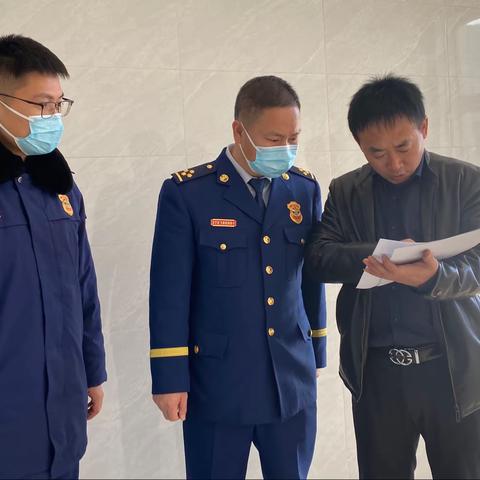 横山区消防救援大队对辖区高速路卫星消防站进行工程验收