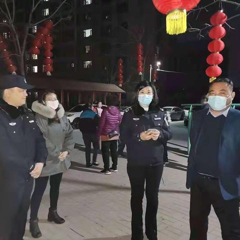 各业主群进行烟花禁放宣传工作。