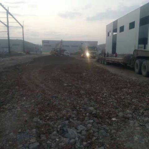 11月9号中铂物流园施工现场