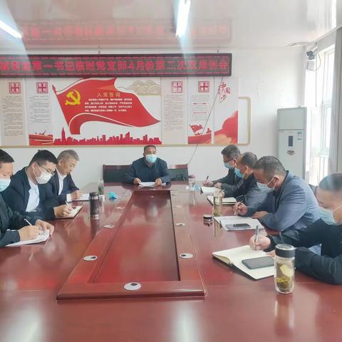 县派州城街道第一书记临时党支部召开4月份第二次双周例会