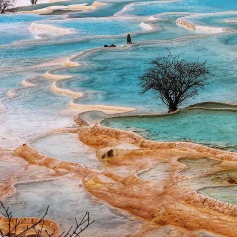 四川黄龙、九寨美景如画