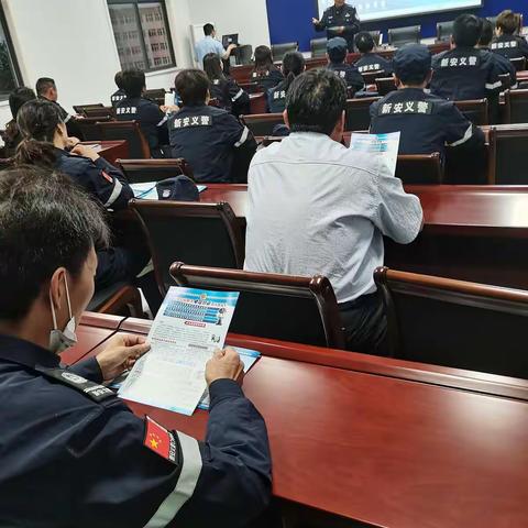反诈骗宣传，磁涧义警中队在行动