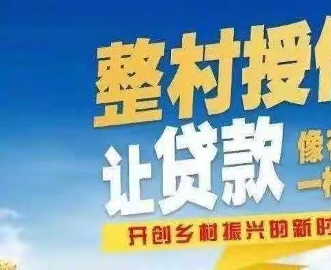 整村授信“贷”动乡村振兴