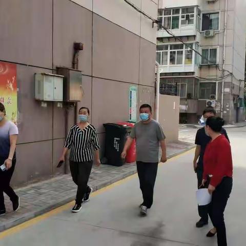 南长街道电业局社区接受石家庄市绿色社区创建工作检查验收