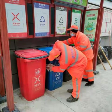 东大院社区迎接创文检查    加强垃圾分类工作