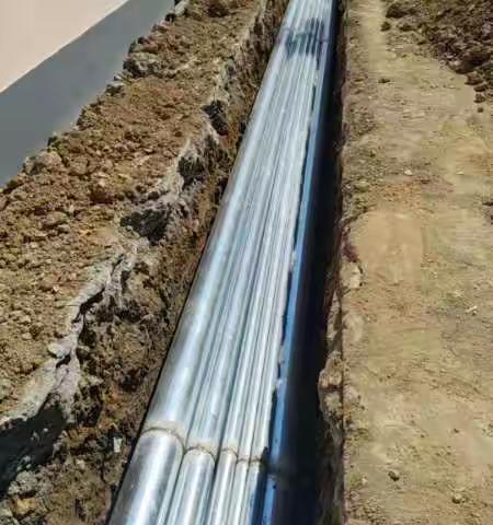 徽州二中扩建教学综合楼电缆沟施工图片