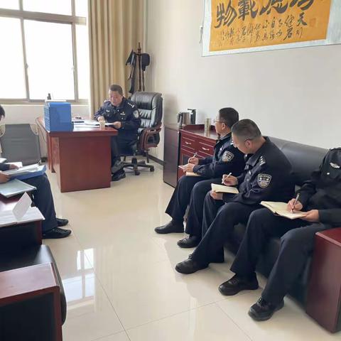 市局经文保支队长薛海涛带队来合督导检查春季治安清查整治专项行动开展情况