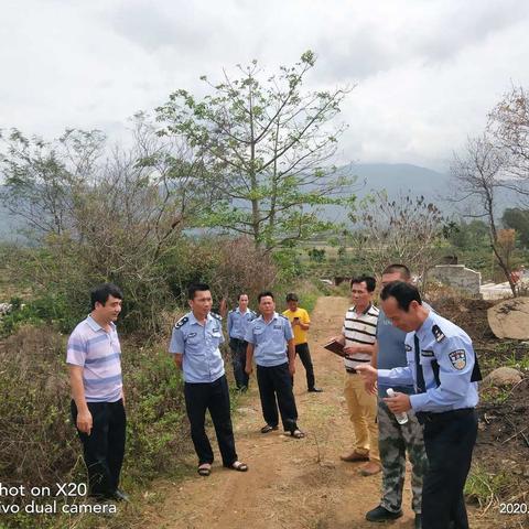 县森防指对我县火场点进行实地测量调查