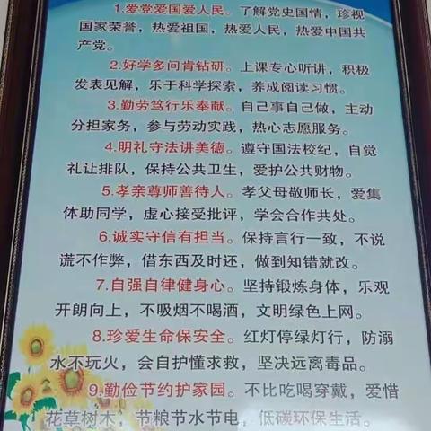 “懂规矩，讲文明”崇仁小学六年级行为习惯养成教育