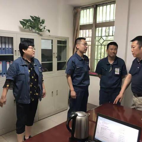 污水公司纪委书记王震带队到中水公司进行节前安全检查