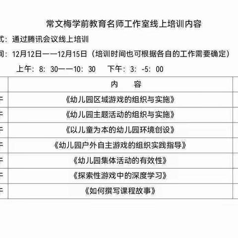 【以“培”助长 蓄力前行】—常文梅名师工作室线上培训（七）