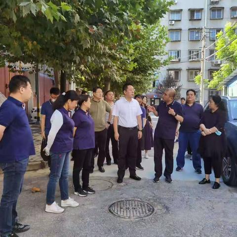 区委领导调研桃园路街道物业管理服务工作