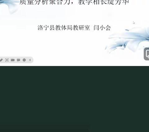 质量分析聚合力，教学相长绽芳华——洛宁县2023年语文教学线上研讨会