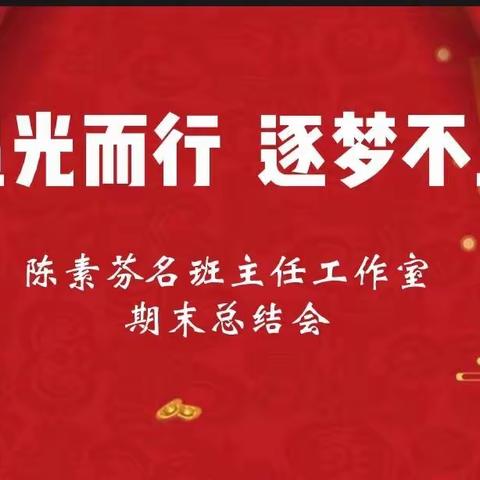 追光而行  逐梦不止—陈素芬名班主任工作室期末总结