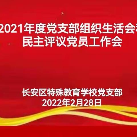 2021年度党支部组织生活会和民主评议党员工作会纪实