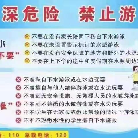 陕州区西张村镇张村小学“防溺水”温馨提醒