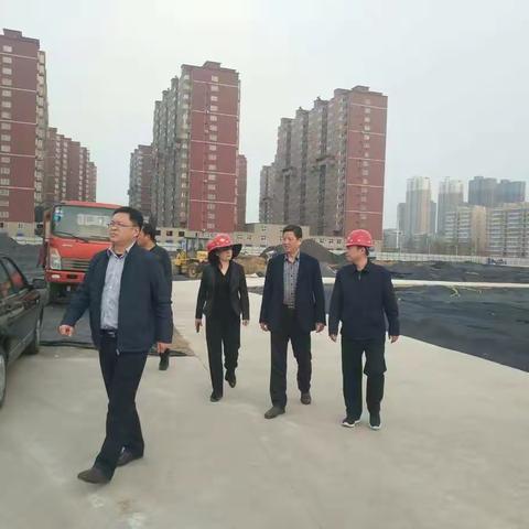 殷都高中建设指挥部在项目现场召开第四次推进会