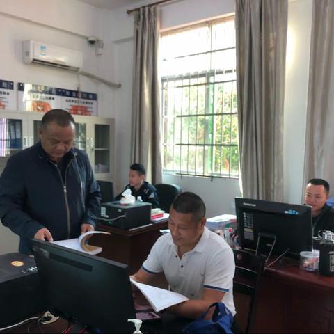 派驻民警到白沙县司法局打安司法所开展社区矫正督查工作
