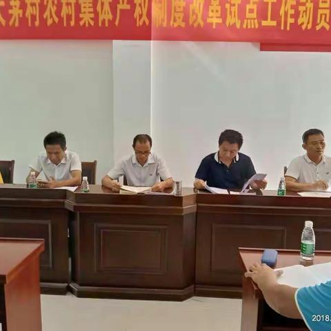 大茅村召开传达吉阳区生态环境六大专项整治部署大会