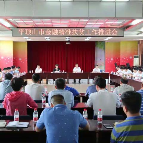 人行平顶山市中支召开全市金融精准扶贫工作推进会