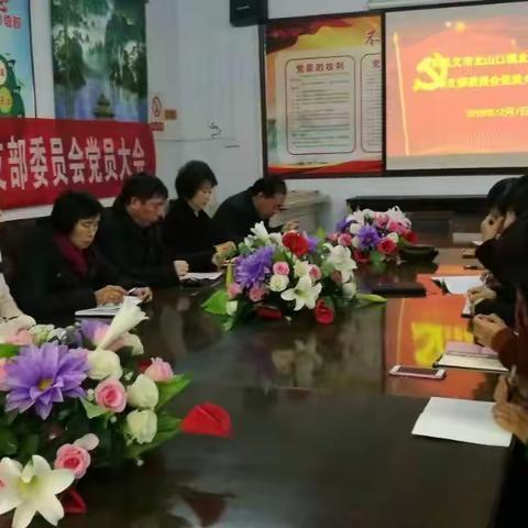 中共巩义市北山口镇北山口小学支部委员会党员大会