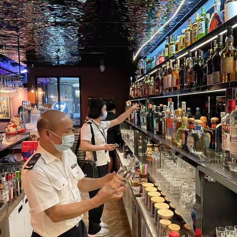 福田所九号查酒行动查封无证经营酒吧