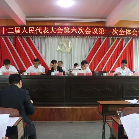 木厂镇第十二届人民代表大会第六次会议隆重开幕