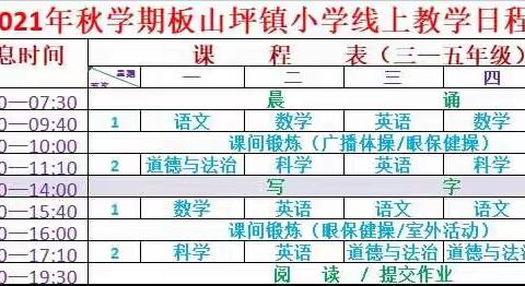 板山坪镇小停课不停学，我们在行动