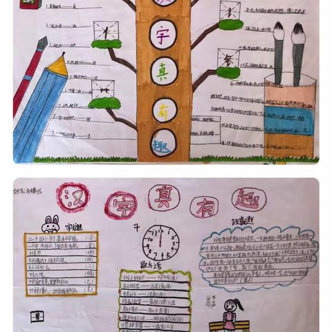 遨游汉字王国———历迳小学五年级“汉字真有趣”手抄报展示