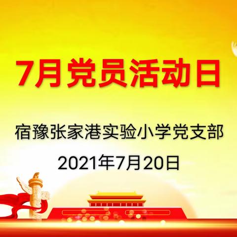 宿豫张家港实验小学党支部七月党员活动日