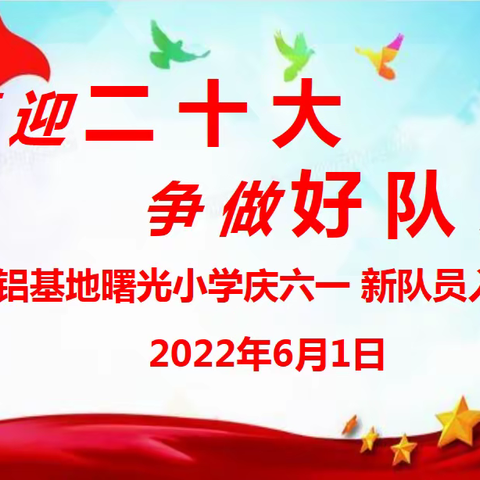 喜迎二十大 争做好队员