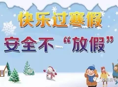 快乐过寒假  安全不“放假”——漳县新寺中心小学寒假安全致学生及家长一封信