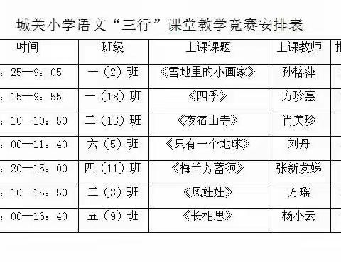 《风娃娃》三行课堂教学大赛风采