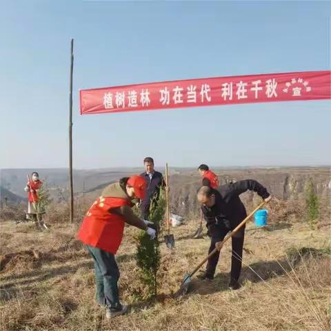 树木棵棵种 绿色点点荫——永寿县开展2023年春季县级机关义务植树活动