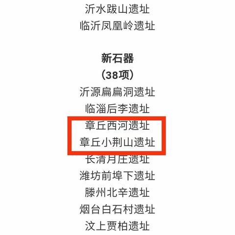 【喜讯】章丘区八处文保项目入选“山东百年百项重要考古发现”