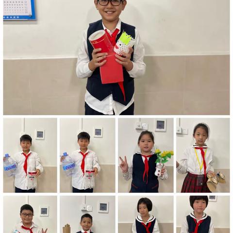 垃圾要分类 资源要利用——新南小学“垃圾分类，变废为宝”四1中队作品展