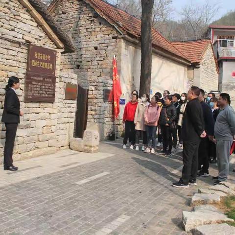 讲好党史故事，传承红色基因——青州市旗城学校初中部党支部胡林谷红色基地学习纪实