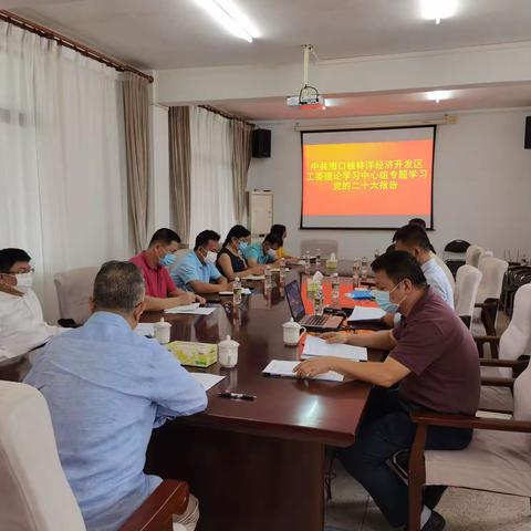 桂林洋开发区工委理论学习中心组专题学习党的二十大报告